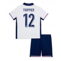 Anglicko Kieran Trippier #12 Domáci Detský futbalový dres ME 2024 Krátky Rukáv (+ trenírky)
